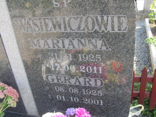 Marianna Wąsiewicz 1925 Dzierżoniów parafialny - Grobonet - Wyszukiwarka osób pochowanych