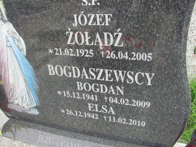 Elsa Bogdaszewska 1942 Dzierżoniów - Grobonet - Wyszukiwarka osób pochowanych