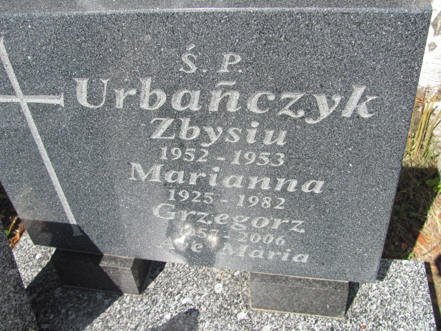 Grzegorz Urbańczyk 1957 Dzierżoniów - Grobonet - Wyszukiwarka osób pochowanych