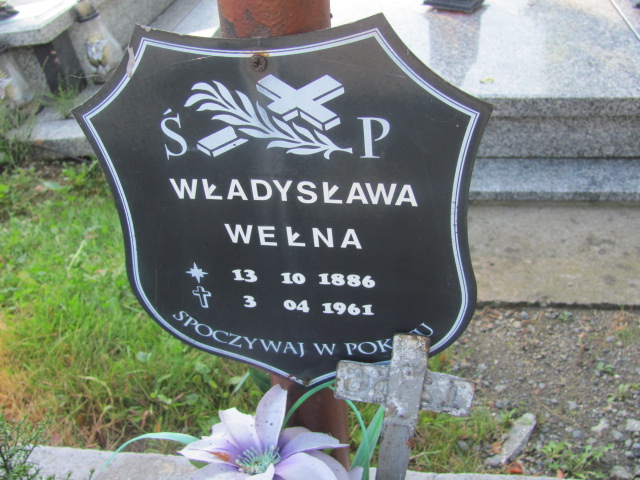 Władysława Wełna 1886 Dzierżoniów - Grobonet - Wyszukiwarka osób pochowanych