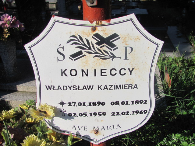 Kazimiera Koniecka 1892 Dzierżoniów - Grobonet - Wyszukiwarka osób pochowanych