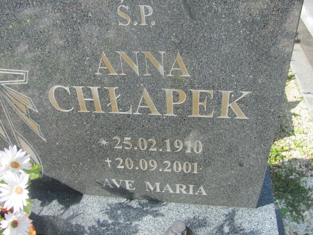 Grób Anna Chłapek