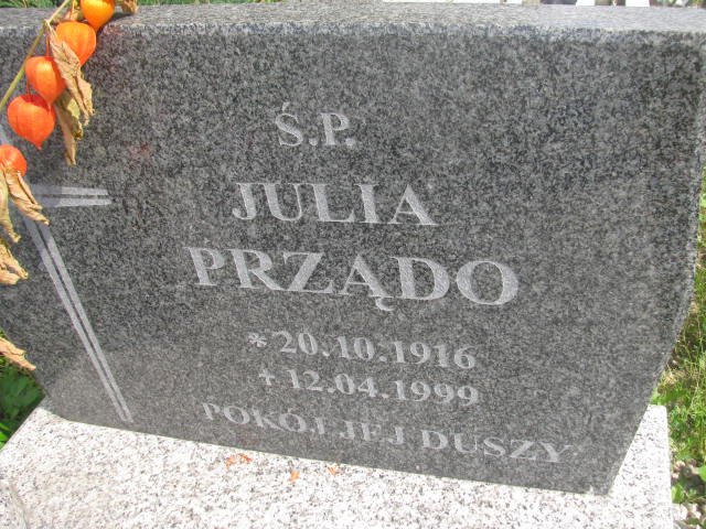 Julia Prządo 1916 Dzierżoniów - Grobonet - Wyszukiwarka osób pochowanych
