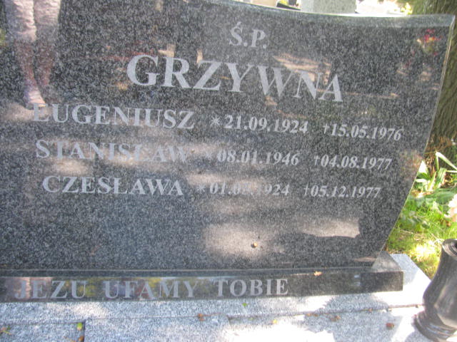 Stanisław Grzywna 1946 Dzierżoniów - Grobonet - Wyszukiwarka osób pochowanych