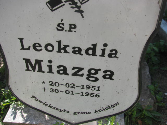 Leokadia Miazga 1951 Dzierżoniów - Grobonet - Wyszukiwarka osób pochowanych