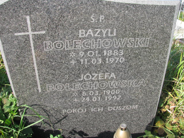 Bazyli Bolechowski 1883 Dzierżoniów - Grobonet - Wyszukiwarka osób pochowanych