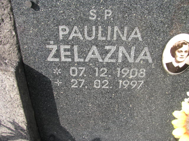 Paulina Żelazna 1908 Dzierżoniów - Grobonet - Wyszukiwarka osób pochowanych