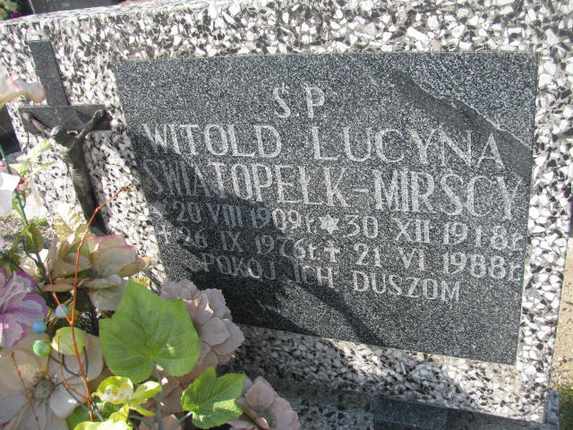 Witold Światopełk Mirski 1909 Dzierżoniów - Grobonet - Wyszukiwarka osób pochowanych